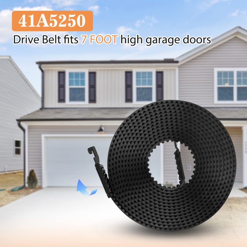 Vanesa 41A5250 41AB050-2 Belt for 7 Ft High Garage Door, 237"" Garage Door Opener Belt Compatible with liftmaster Chamberlain Garage Door Opener Models HD920EV WD822KD 248739 248754 HD900D HD520EV - Image 2